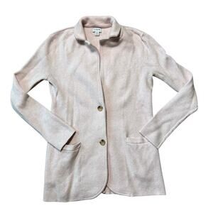 J. Crew Pull Cardigan Sweater, Women's XS, very cozy & Soft!! 100% Cotton, Pink